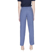 Blue Polyester Jeans & Pant