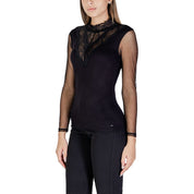 Black Viscose Tops & T-Shirt