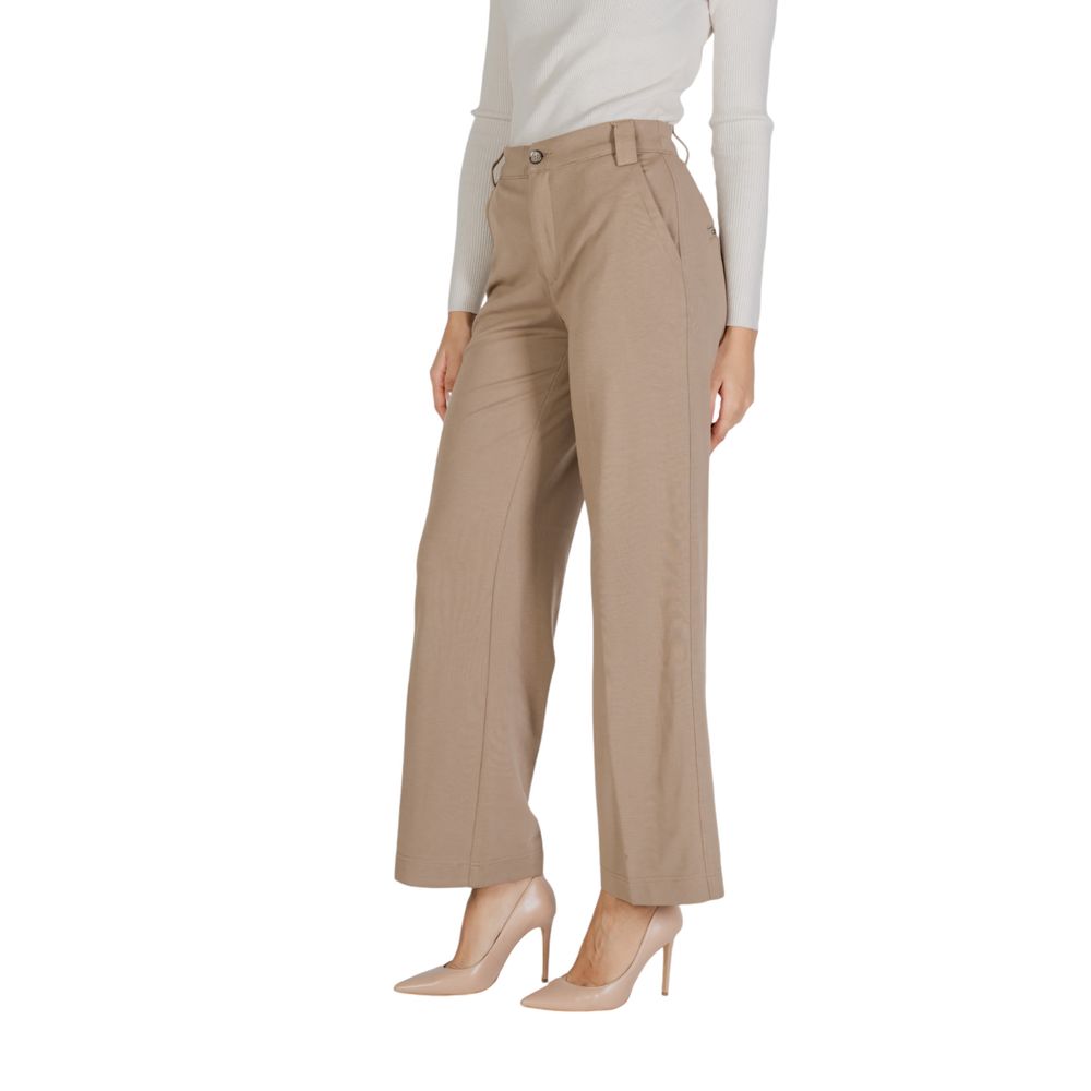 Beige Viscose Jeans & Pant