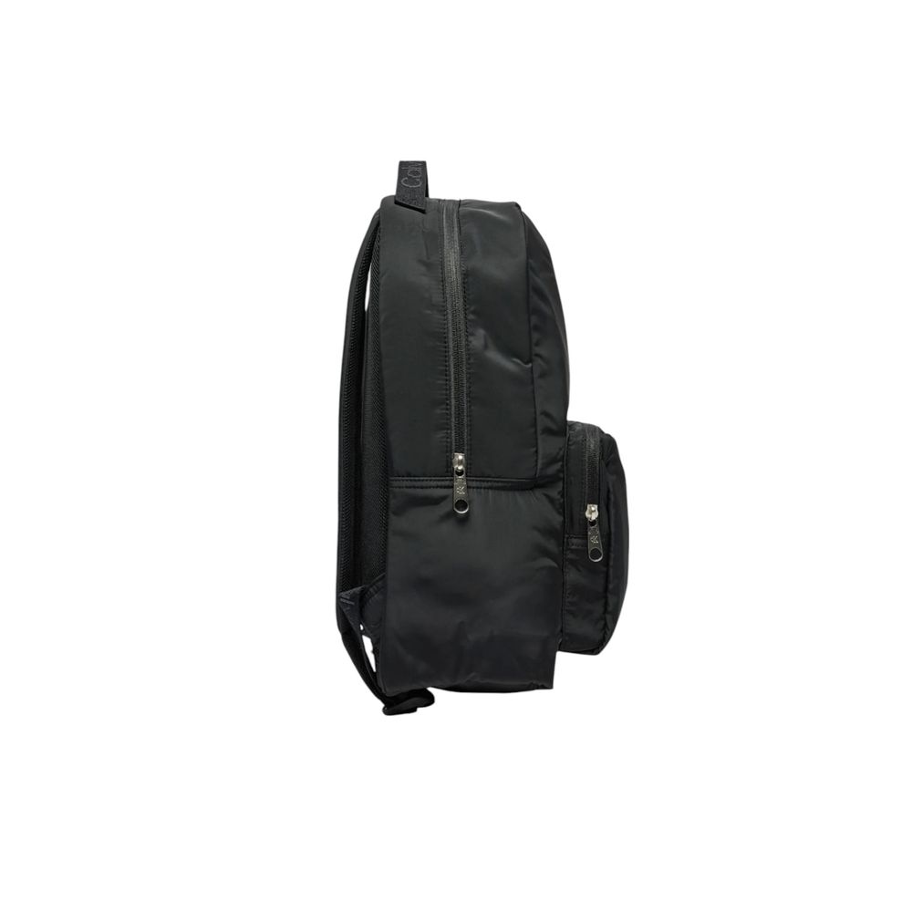 Black Recycled Polyester Backpack