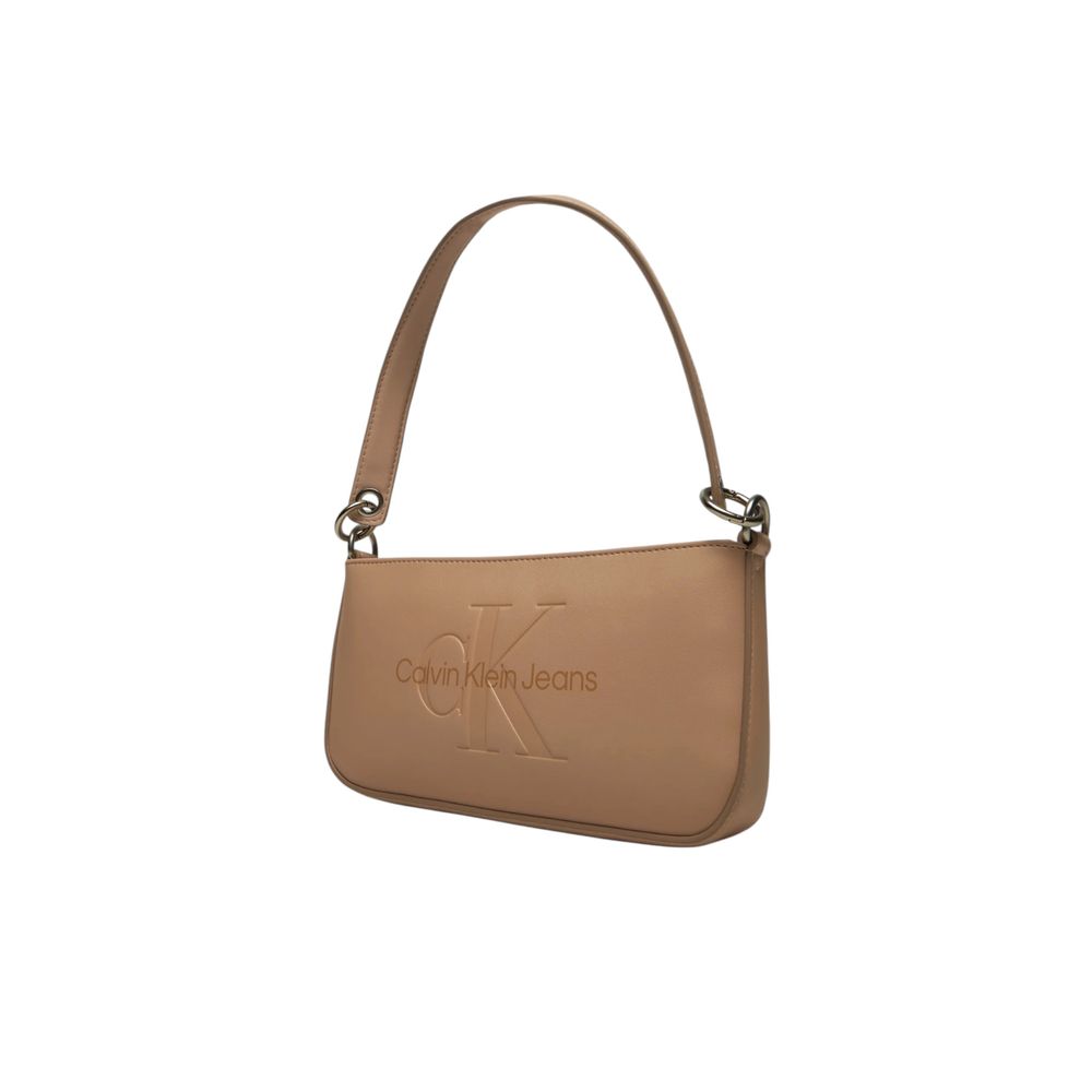 Beige Polyethylene Handbag