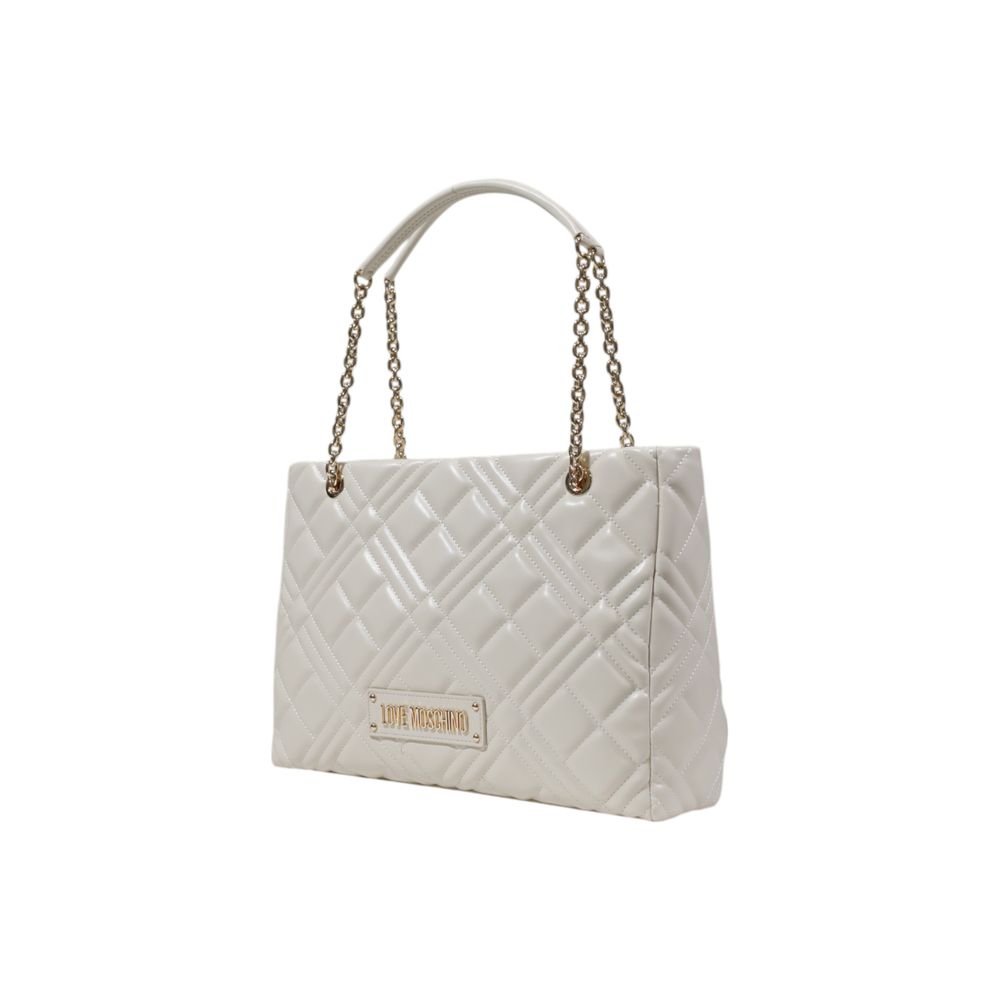 Beige Polyethylene Handbag