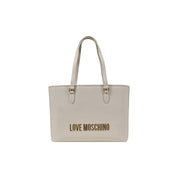 Beige Polyethylene Handbag