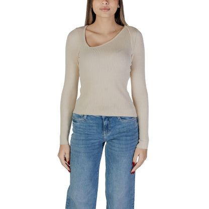 Cream Viscose Tops & T-Shirt