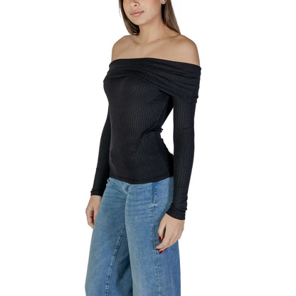 Black Viscose Tops & T-Shirt