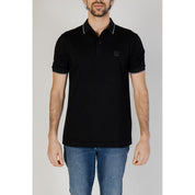 Black Cotton Polo Shirt