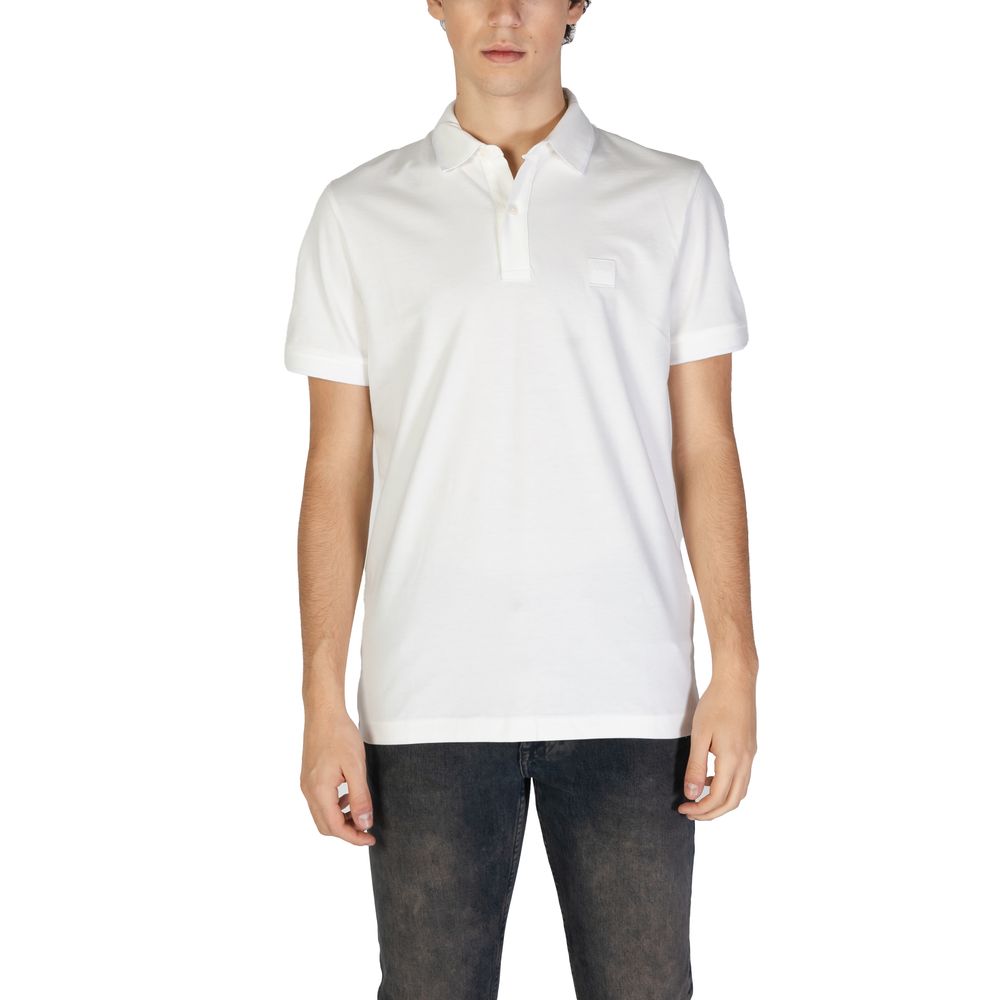 White Cotton Polo Shirt