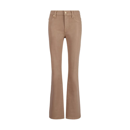 Coated Strecht Cafe Crema Denim Pants