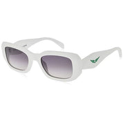 White Acetate Sunglasses