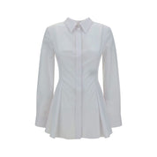 Pleatd Peplum Shirt