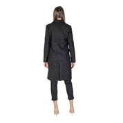 Black Polyester Jackets & Coat