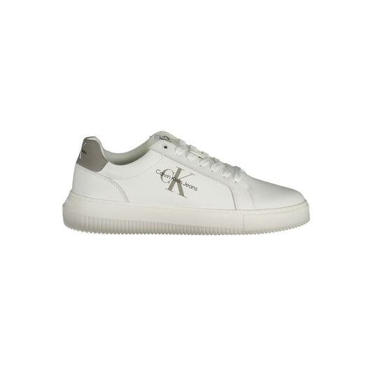 White Polyester Sneaker