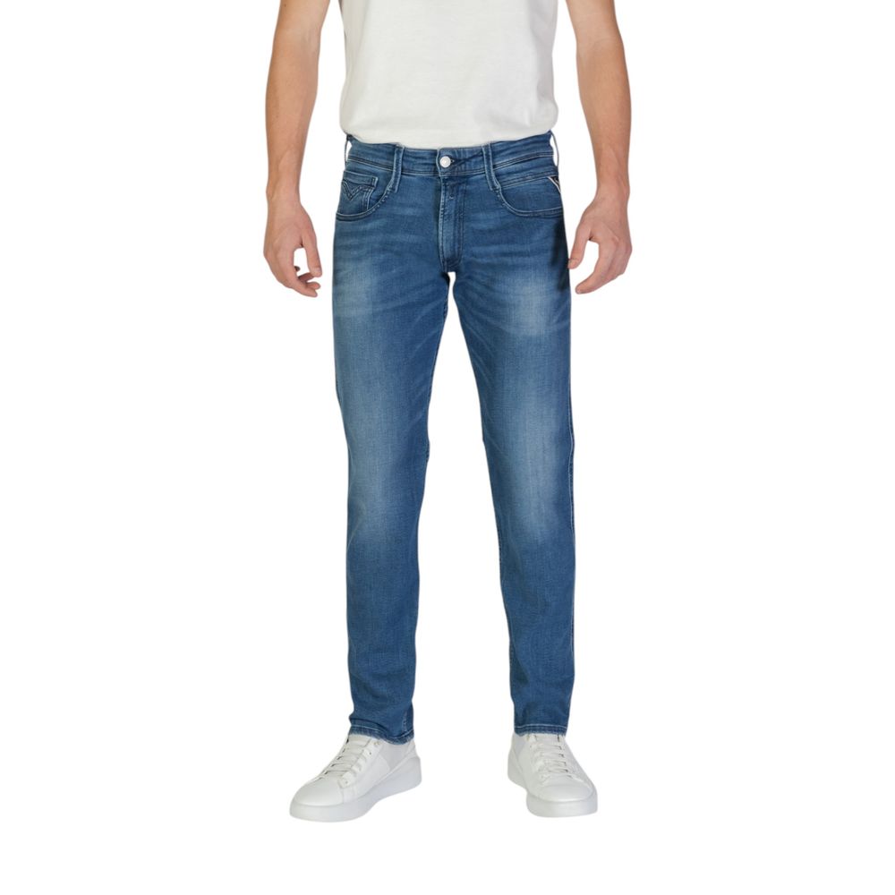 Blue Cotton Jeans & Pant