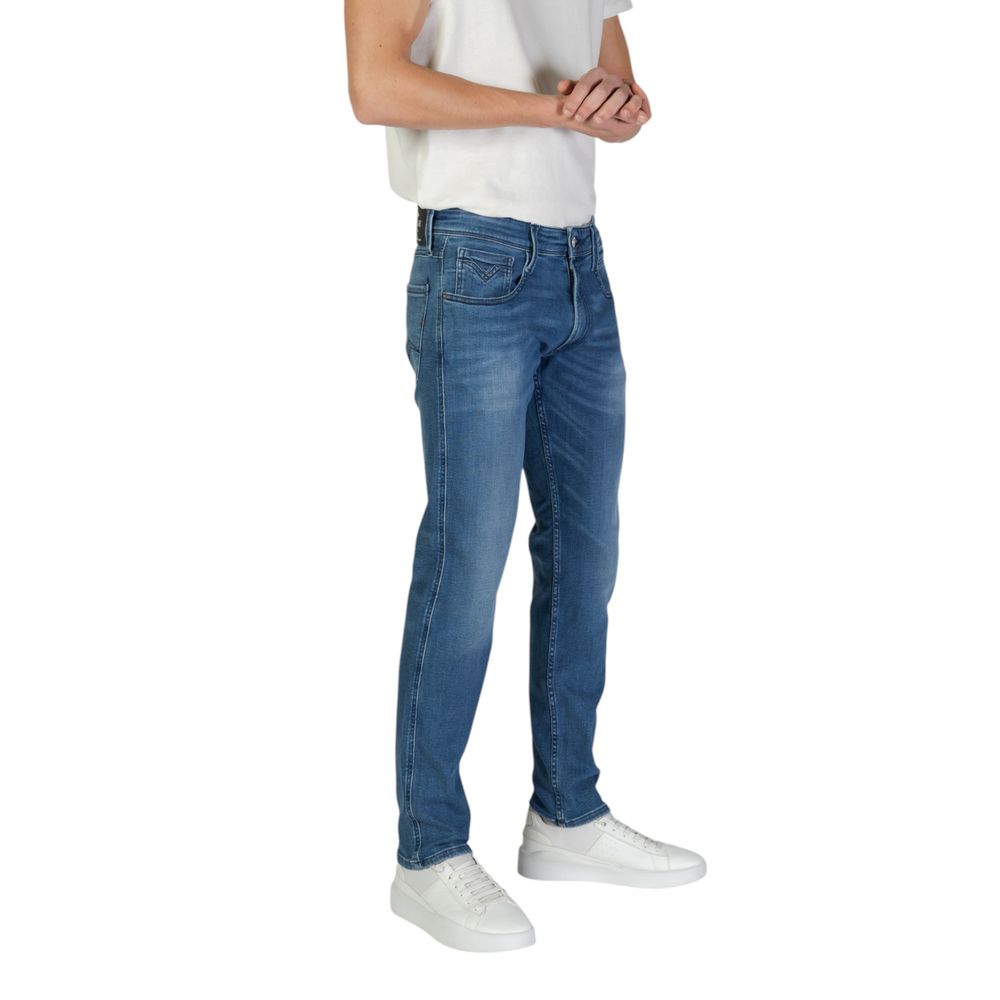 Blue Cotton Jeans & Pant