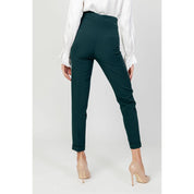 Green Polyester Jeans & Pant