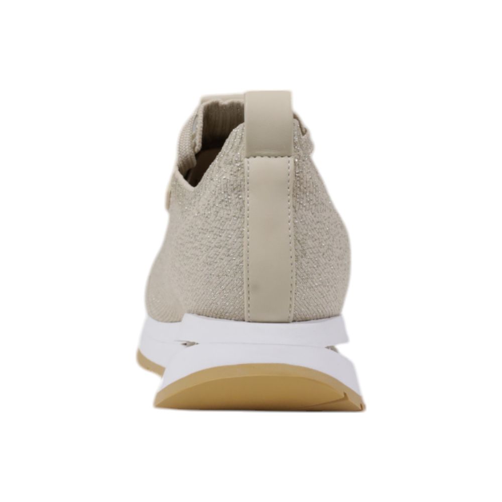 Beige Polyester Sneaker