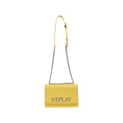 Yellow Polyester Handbag