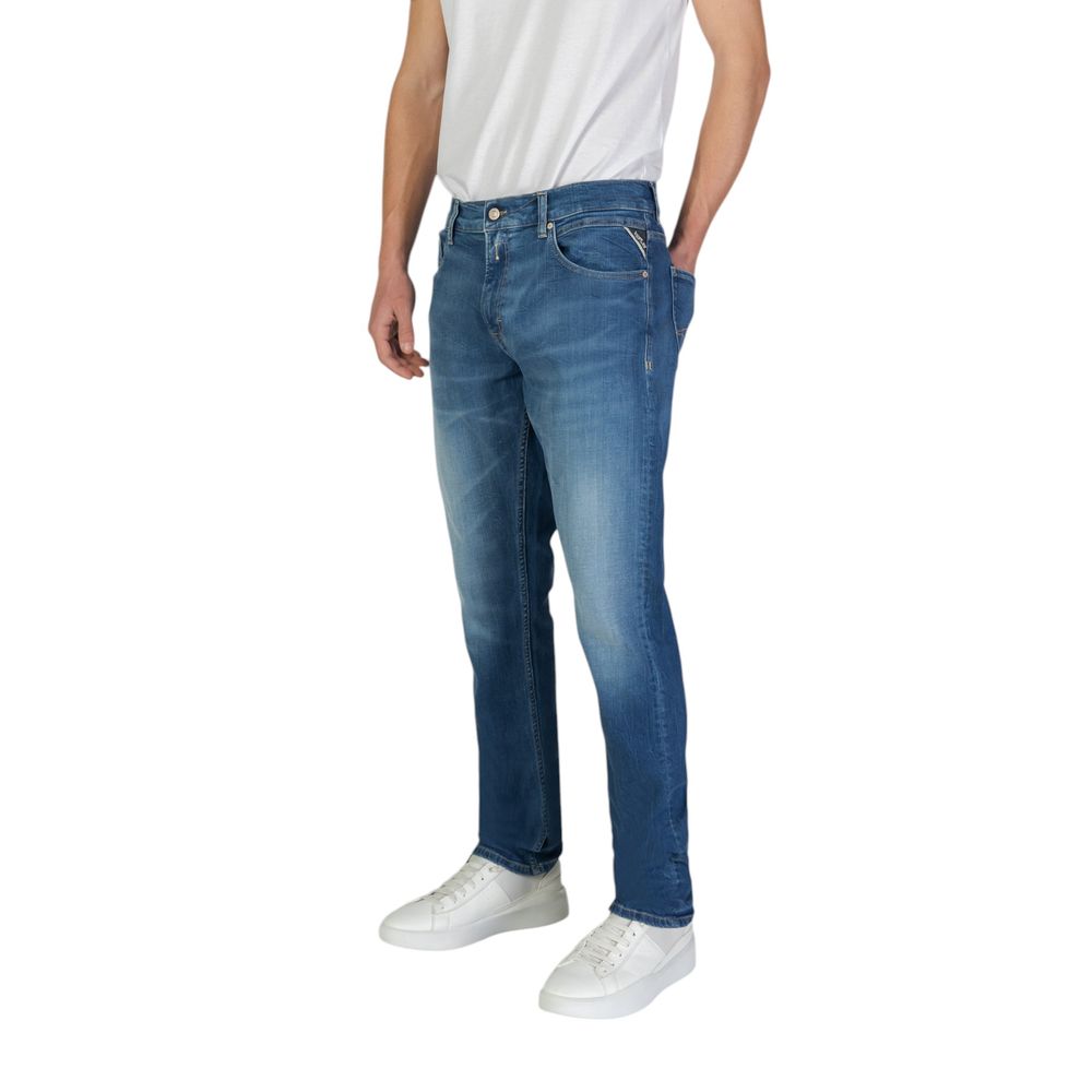 Blue Cotton Jeans & Pant