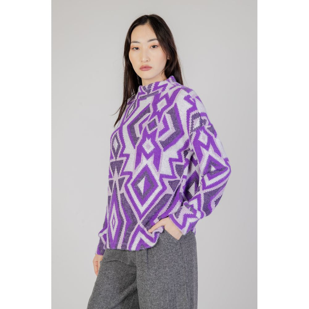 Purple Polyamide Sweater