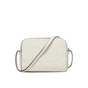 White Synthetic Leather Handbag