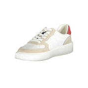 White Polyester Sneaker