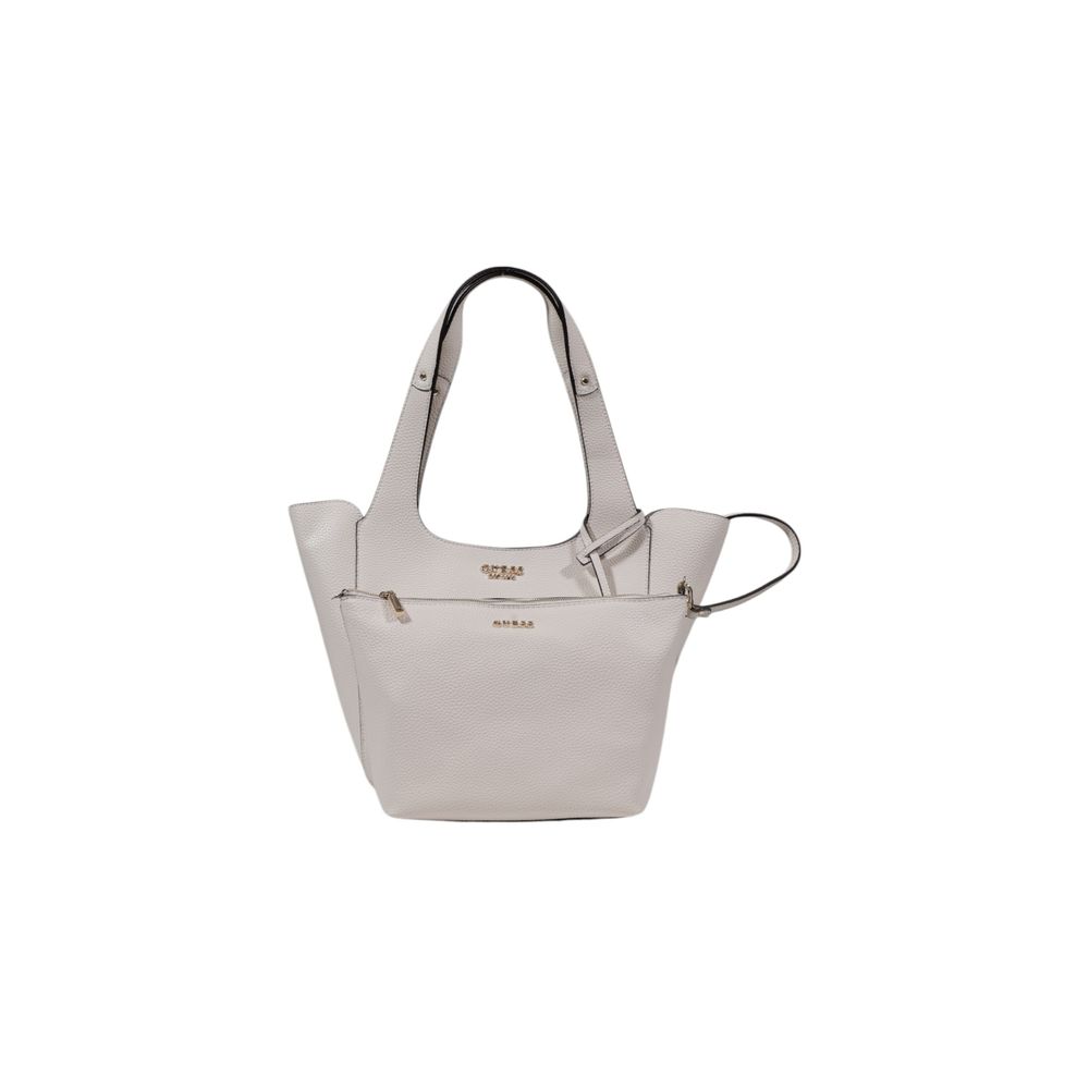 Cream Polyethylene Handbag