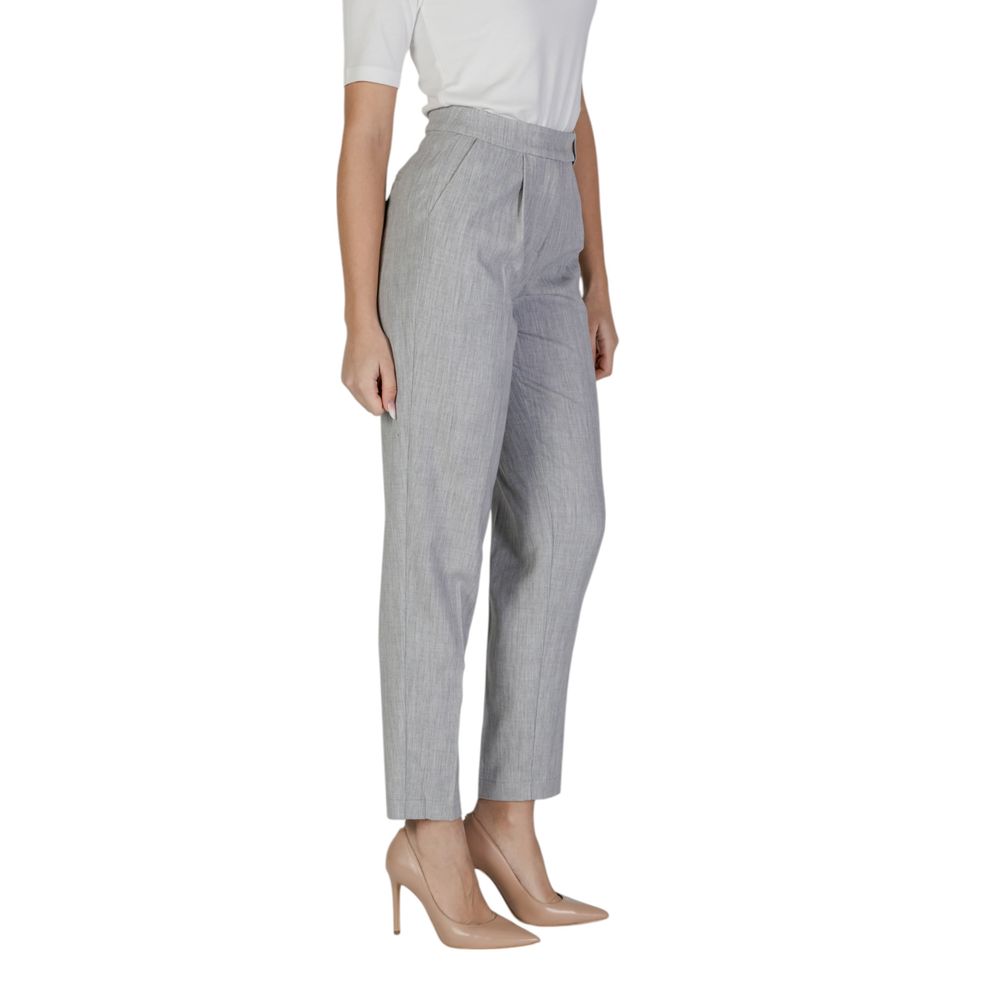 Gray Recycled Polyester Jeans & Pant