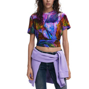 Purple Viscose Tops & T-Shirt