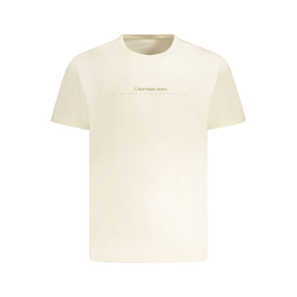 Beige Cotton T-Shirt