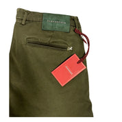 Green Cotton Men Chino Pants