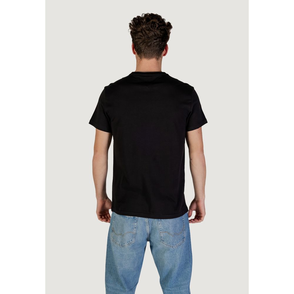 Black Cotton Rigenerato T-Shirt