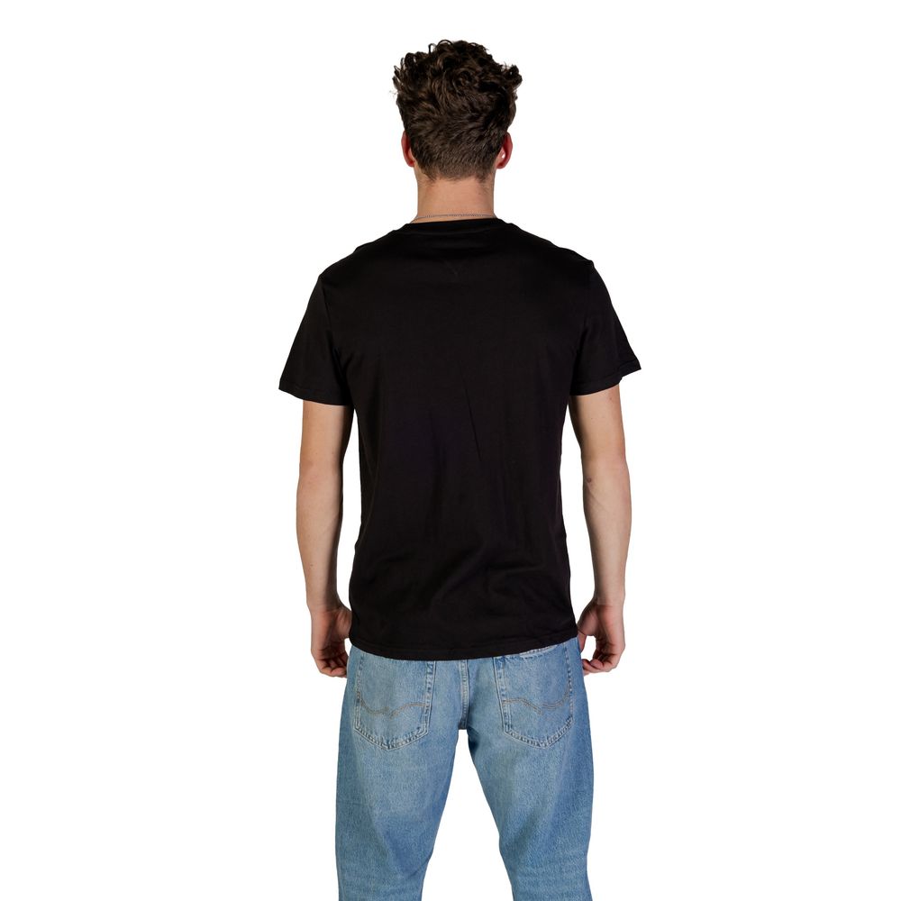 Black Cotton Rigenerato T-Shirt