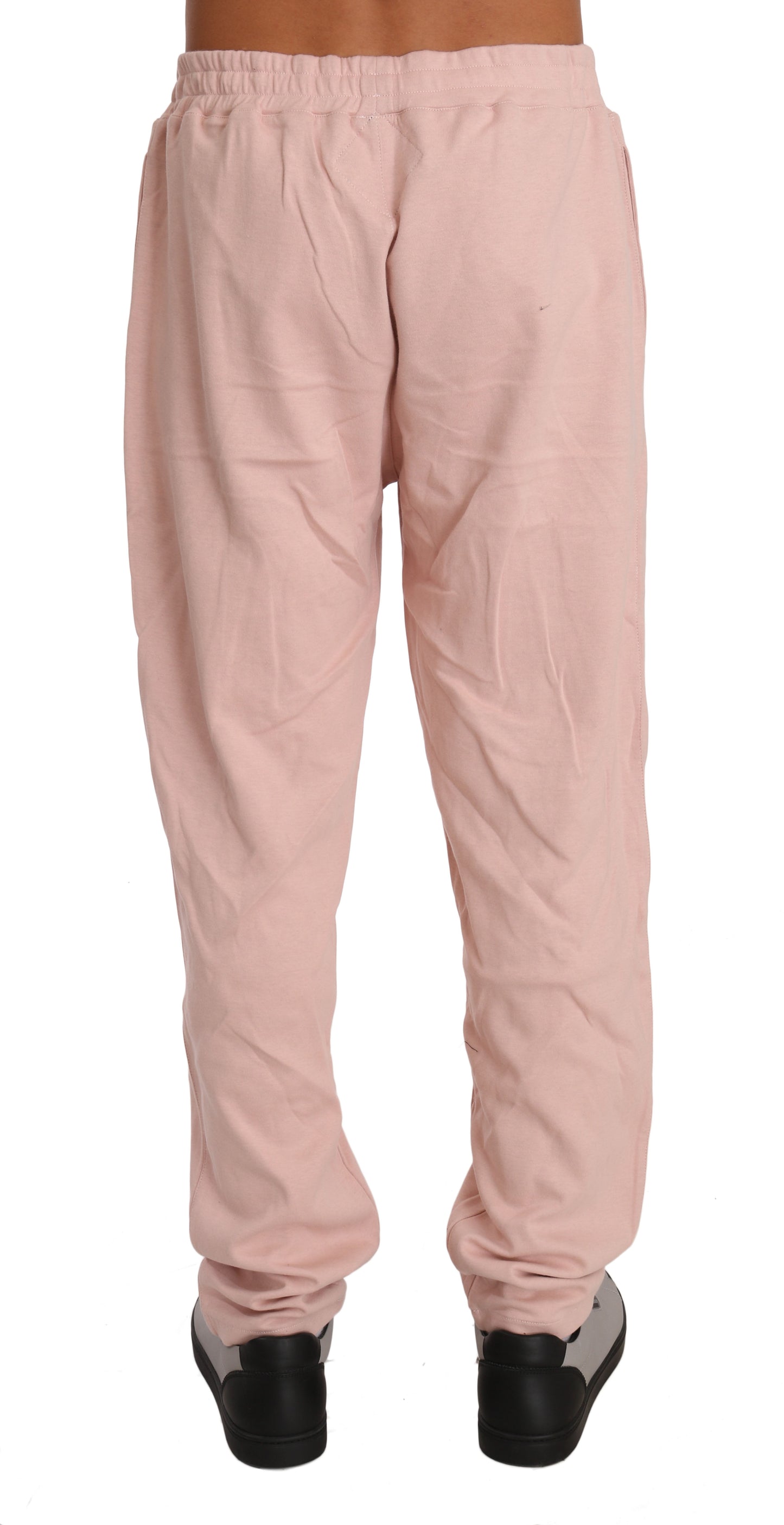 Survêtement pantalon pull en coton rose