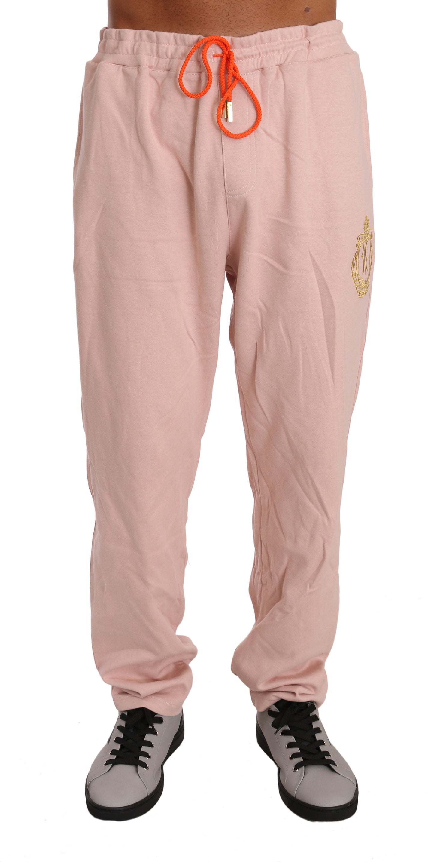 Survêtement pantalon pull en coton rose