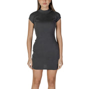 Black Cotton Rigenerato Dress