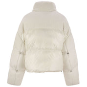 White Nylon Jackets & Coat