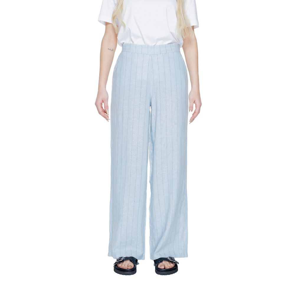 Blue Linen Jeans & Pant