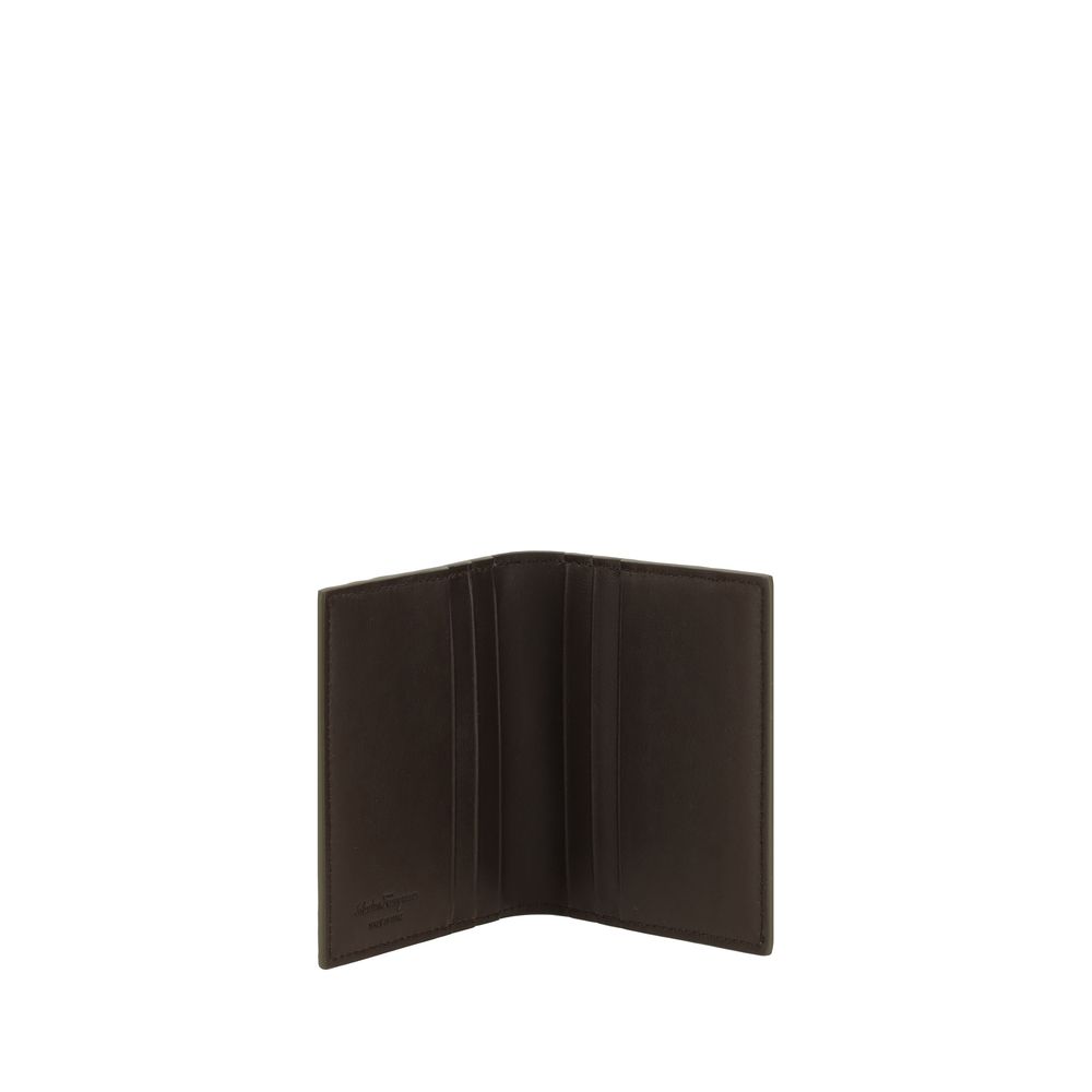 Gancini leather Card Holder