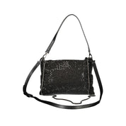 Black Polyester Handbag