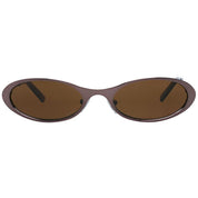 Brown Metal Sunglasses