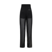 Semi-sheer georgette Pants