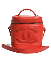 Orange Coco Mark Vanity Chain Shoulder Hand Purse