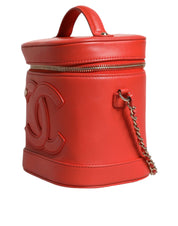 Orange Coco Mark Vanity Chain Shoulder Hand Purse