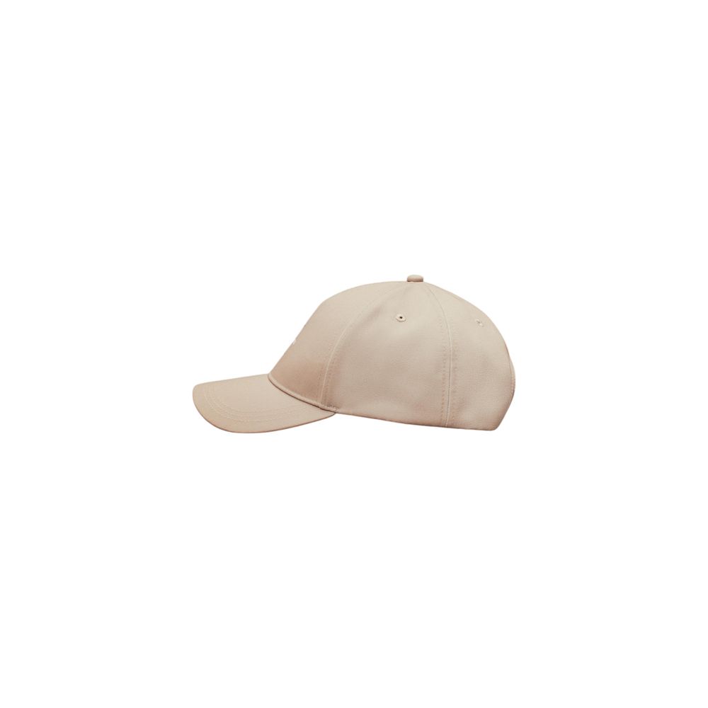 Beige Recycled Polyester Caps Baseball Hat