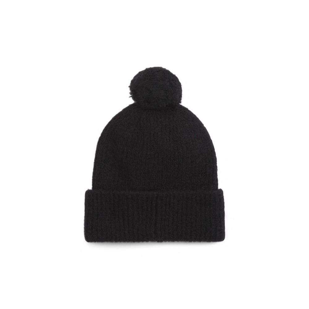 Black Alpaca Leather Caps Baseball Hat