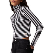 Black And White Cotton Long Sleeve