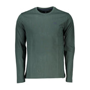 Green Cotton Long Sleeve T-Shirt
