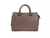 Small Banwell Leather Tote Bag Purse Grey Mink