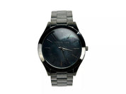 Slim Runway Gun Metal Stainless Steel Watch MK3413