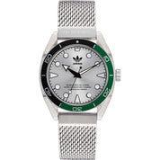 Gray Stainless Steel Dress Watch